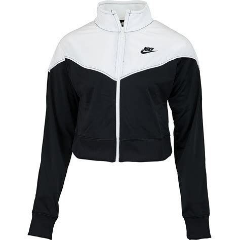 nike damen jacke schwarz weiß|Mehr.